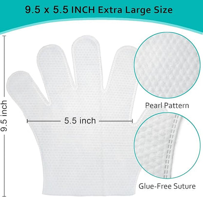 48 Pack Cleaning Glove for Dogs Cats and Pets Bathing Wipes Dry Cleaning Gloves Grooming Wipes Grooming for Dog and Cat Daily Care and Traveling
