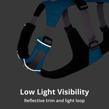 Ruffwear, Flagline Dog Harness, Lightweight and Reflective, No Pull Dog Lift Harness for Hiking, Running and Everyday Use, Granite Gray, Small