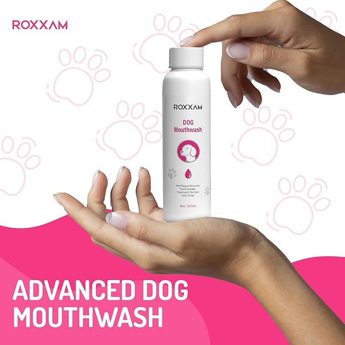 Dog Mouthwash: Advanced Dental Care Water Additive for Dogs | Keep Dog Breath Fresh and Teeth Clean | Supports Gum Health | Eliminates Bad Breath, Whitens Teeth, Prevents Cavities