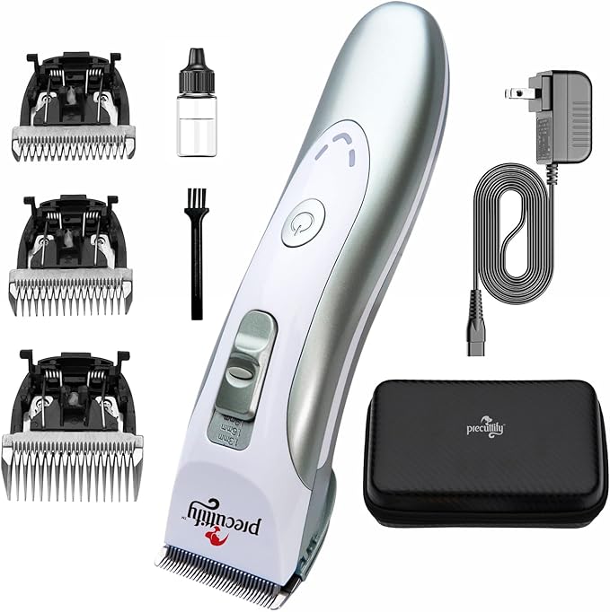 Dog Clippers Professional Heavy Duty Dog Grooming Clipper Low Noise High Power Rechargeable Cordless Pet Grooming Tools for Small & Large Dogs Cats Pets