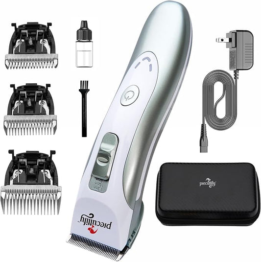 Dog Clippers Professional Heavy Duty Dog Grooming Clipper Low Noise High Power Rechargeable Cordless Pet Grooming Tools for Small & Large Dogs Cats Pets