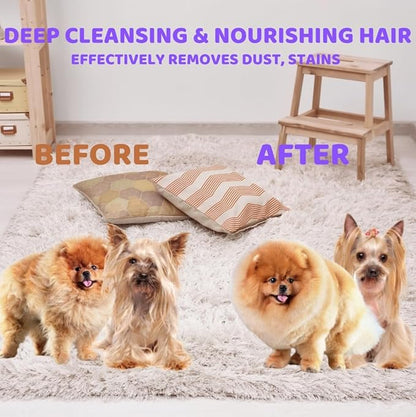 Cleaning Pet Bath Wipes for Dog/Cat,Dogs Grooming Gloves Wipes,Nourishing Fur Wipes for Cats,Traveling/Daily Care,Deodorizing Wipes for Puppies/Kittens,Unscented-Rinse Free,10PCS