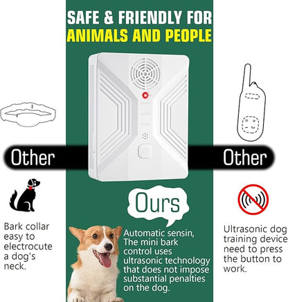 Anti Barking Device, Ultrasonic Bark Box wirh 3 Modes, Rechargeable Dog Bark Deterrent Devices Indoor & Outdoor, Dog Barking Stopper for Dogs Training & Behavior Aids