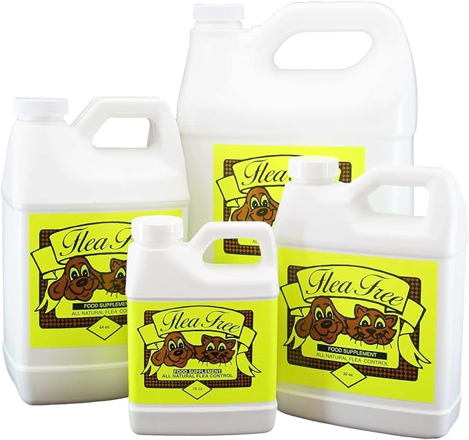 Flea-Free Pure Organic Food Supplement and Natural Pet Products , 128 Ounce
