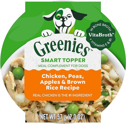 Variety (10) Greenies Smart Wet Dog Food Topper (2-oz Each) with AuroraPet Wipes