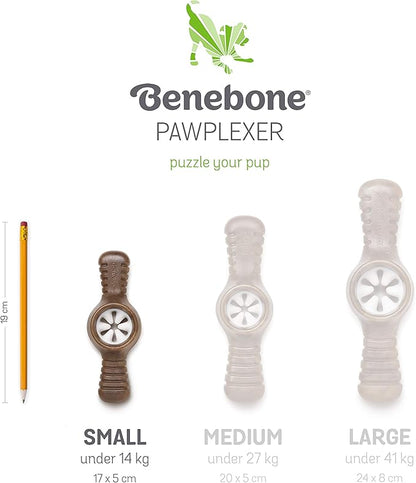 Benebone Pawplexer Interactive Treat Dispensing Tough Dog Puzzle Chew Toy, Made in USA, Small, Real Bacon Flavor