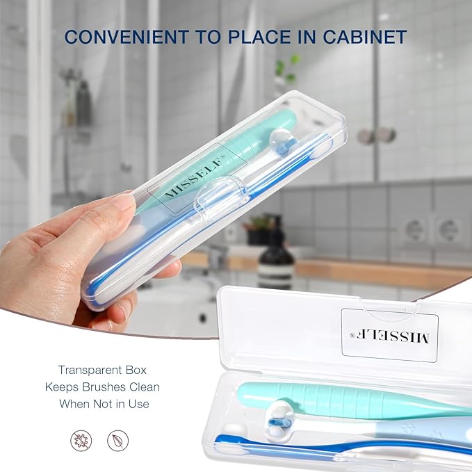 Ultra Soft Nano Dog Toothbrush Kit for Small Breed, Silicone 360 Pet Tooth Brushes for Dogs Cat,Canine Dental Care Set of 3 Different Shapes