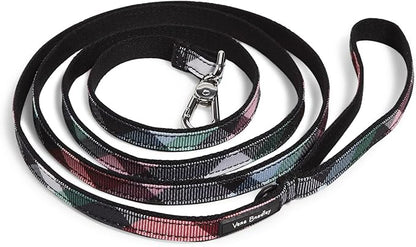 Vera Bradley Women's Recycled Lighten Up Water-repellent Pet Leash, Ribbons Plaid, Small