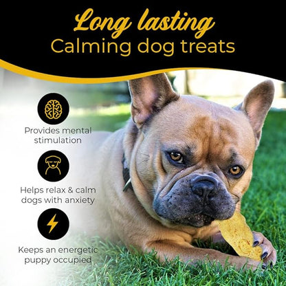 Cheese Dog Chews|US-Crafted for Puppies & Dogs |Softer Natural Alternative to Himalayan Dog Chews & Yak Chews| Salt & Rawhide-Free| Tastier than Yak Chews (6 Large Sticks)