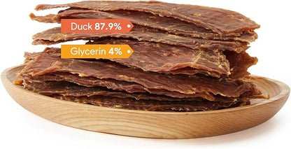 Jungle Calling All Natural Dog Treats, Duck Jerky for Dogs, Slow Roasted Snacks for Medium and Large Dogs Chewy Treats 10.6 oz