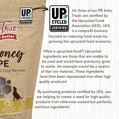 Tender & True PB+ Honey Low-Fat Dog Jerky Treats