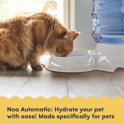 Noa Store Automatic Pet Water Dispenser | BPA Free 1 and 3 Gallon Cat Water Dispenser Food Dispenser, H20, Dog Small and Big Cat Feeder, Cat Water Bowl and Dog water dispenser, Automatic Pet waterer