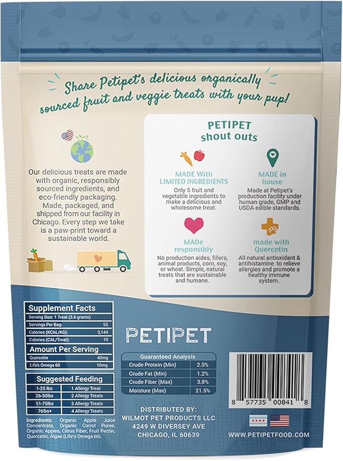 Dog Allergy Relief Chews - Quercetin + Omega 3 - Natural Antihistamine for Itching, Paw Licking, Seasonal and Grass Allergies - for Itchy Skin, Hot Spots, Immune Support