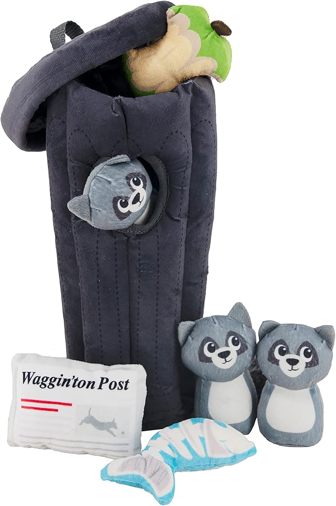 Outward Hound Hide A Raccoon Plush Dog Toy Puzzle