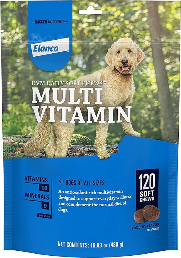 Elanco Daily Multi Vitamin Soft Chews for dogs, 120 soft chews