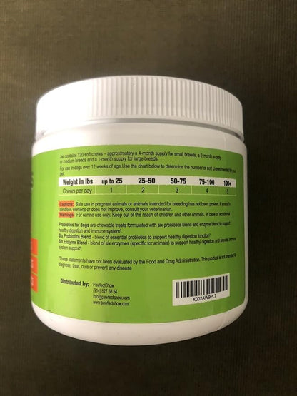 Dog Probiotics and Digestive Enzymes - Seasonal Allergy Support - Dog Gut Health Probiotics + Prebiotics for Dogs Digestive Health - Prevents Grass Burns