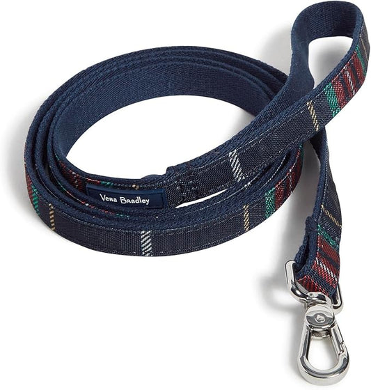 Vera Bradley Women's Recycled Lighten Up Water-repellent Pet Leash, Tartan Plaid, Small