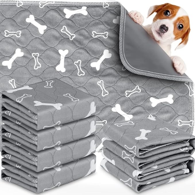 2pack Washable Pee Pads for Dogs, 41×36 Inch Reusable Dog Pads, Non Slip Puppy Pads with Urine Absorption, Reusable Puppy Pads for Whelping, Potty, Training, Playpen