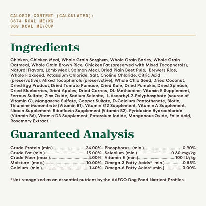 NUTRO ULTRA Adult High Protein Natural Dry Dog Food with a Trio of Proteins from Chicken, Lamb and Salmon, 30 lb. Bag