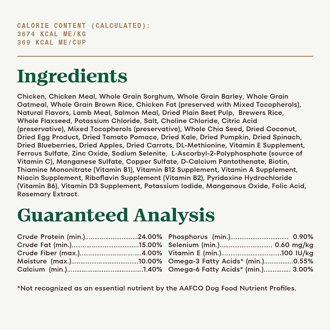 Nutro Ultra Adult Dry Dog Food with a Trio of Proteins from Chicken, Lamb and Salmon, 24 lb. Bag