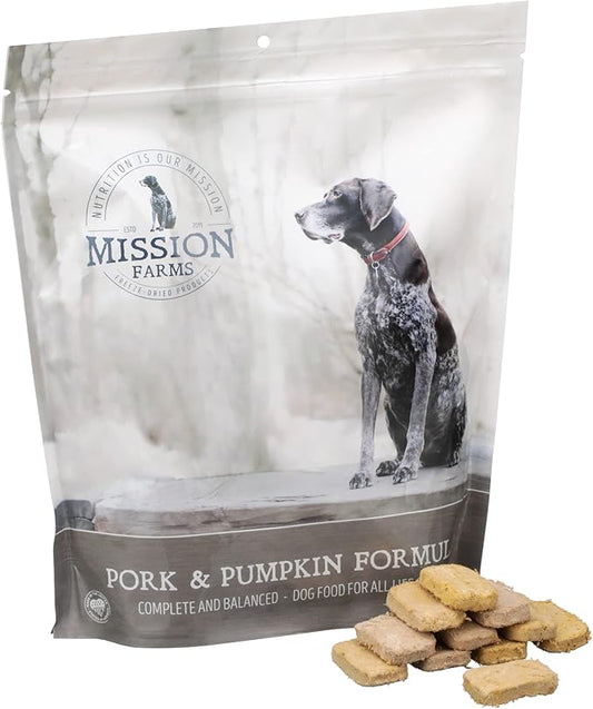 Mission Farms Freeze-Dried Raw Pork & Pumpkin Formula Dog Food, 16oz Bag