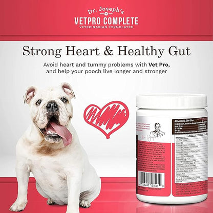 VetPro Dog Vitamins and Supplement Soft Chews with Probiotics, 120 Count, 5 in 1 Chewable Multivitamin for Puppy to Senior with Glucosamine for Hip and Joint Health, Immune System and Allergy Support