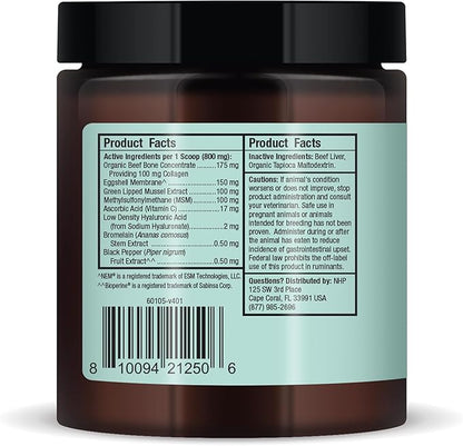 Bark & Whiskers Joint Support for Dogs & Cats, 1.69 Oz. (48 g), Collagen & Hyaluronic Acid, Promotes Mobility, Veterinarian Formulated, Non-GMO, Dr. Mercola