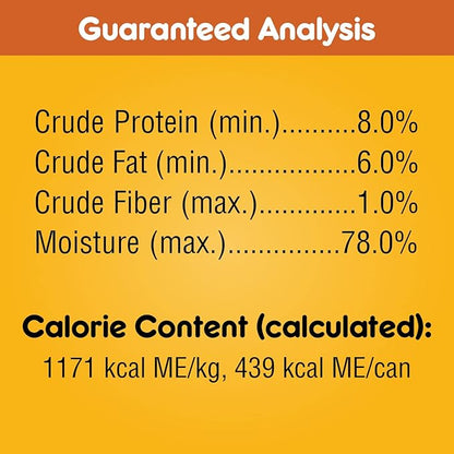 PEDIGREE CHOPPED GROUND DINNER Adult Canned Soft Wet Dog Food with Chicken, 13.2 oz. Cans (Pack of 12)