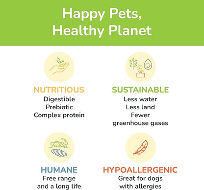 Jiminy's Chewy Cricket Dog Training Treats, Hypoallergenic, 6oz, Sweet Potato & Pea (Pack of 3)