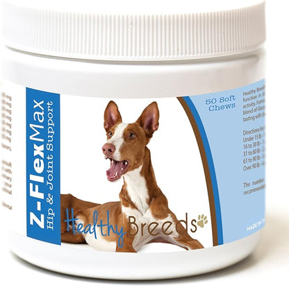 Healthy Breeds Ibizan Hound Z-Flex Max Hip and Joint Soft Chews 50 Count