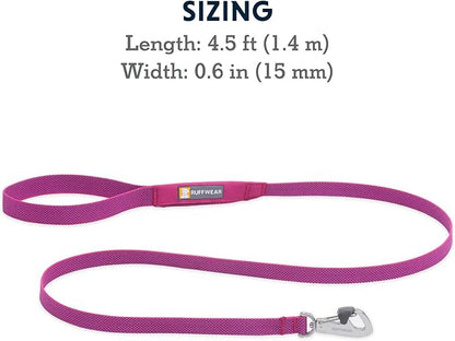 Ruffwear, Hi & Light Dog Leash, Minimal Ultralight Lead for Everyday Walks and Runs, 4.5 ft, Alpenglow Pink