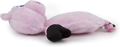 Hear Doggy Flatties with Chew Guard Technology Dog Toy, Pig (770301) Large