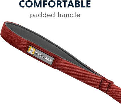 Ruffwear, Front Range Dog Leash, 5 ft Lead with Padded Handle for Everyday Walking, Red Clay