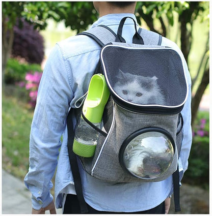 Outdoor Dog Water Bottle Dispenser - Leak Proof Water Bottle for dogs On The Go with Food Container Multifunctional Travel Dog Water Bottle（Green）
