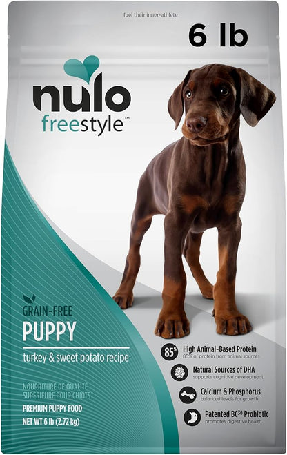 Nulo Freestyle Dry Puppy Food, Premium Grain-Free Larger Kibble to Support Proper Chewing, High Animal-Based Protein and Balanced Levels of Calcium & Phosphorus for Healthy Bone Development