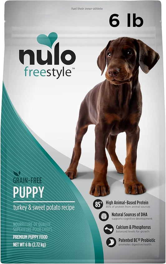 Nulo Freestyle Dry Puppy Food, Premium Grain-Free Larger Kibble to Support Proper Chewing, High Animal-Based Protein and Balanced Levels of Calcium & Phosphorus for Healthy Bone Development