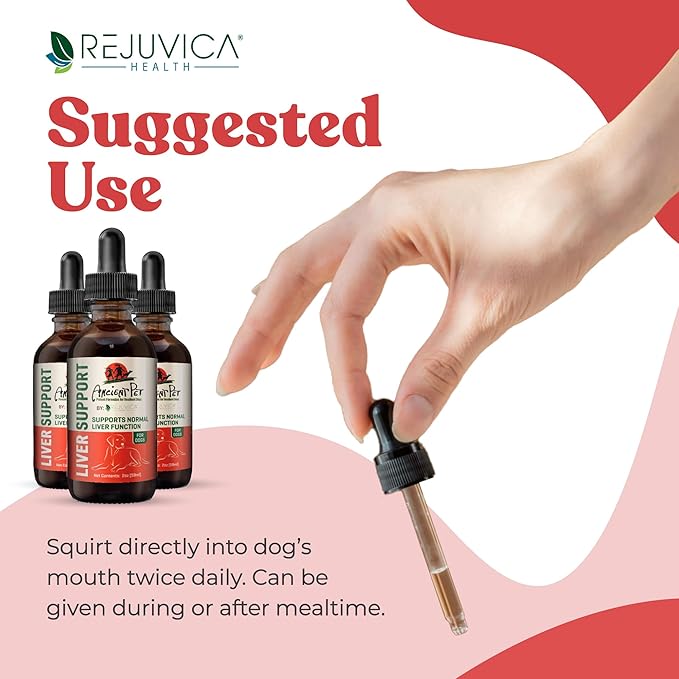 Ancient Pet Liver - Advanced Liver Support Supplement for Dogs - Liquid Delivery for Better Absorption - Milk Thistle, Dandelion, Artichoke & More!
