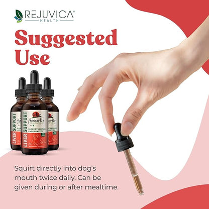 Ancient Pet Liver - Advanced Liver Support Supplement for Dogs - Liquid Delivery for Better Absorption - Milk Thistle, Dandelion, Artichoke & More!