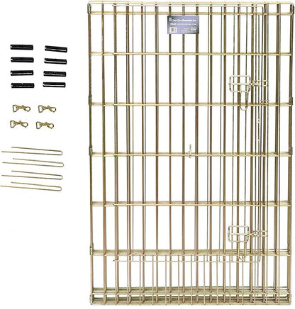 MidWest Homes for Pets Foldable Metal Dog Exercise Pen / Pet Playpen, Gold zinc w/ door, 24'W x 36'H, 1-Year Manufacturer's Warranty