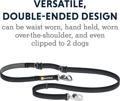 Ruffwear, Switchbak Dog Leash, Convertible & Adjustable Lead for Everyday Use, Basalt Gray