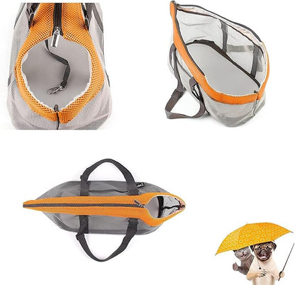 Pet Carrier Bag, Dog Purse, Cat Carrier Handbag with Breathable Mesh, Lightweight Panoramic Pet Bag for Small Dogs and Cats, Ideal Dog Travel Bag and Cat Transport Tote (15.7" x 7.9" x 8.7")