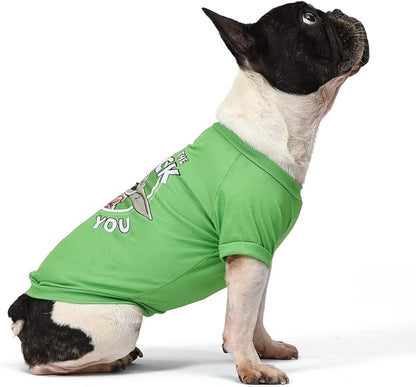 Star Wars for Pets Grogu May The Luck Be with You Dog Tee for St. Patrick’s Day | Size Large | Star Wars Dog Clothing and Apparel, Cute Dog Clothes, Green (FF20332)