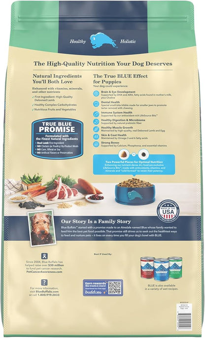 Blue Buffalo Life Protection Formula Natural Puppy Dry Dog Food, Lamb and Oatmeal 30-lb