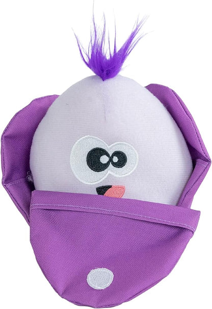 Outward Hound Nina Ottosson Hide N' Find Interactive Plush Dog Puzzle, Dog Enrichment Toys, Plush, Durable Dog Toy, Cauliflower, Purple