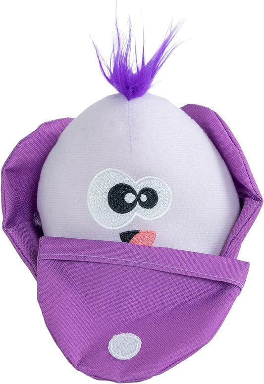 Outward Hound Nina Ottosson Hide N' Find Interactive Plush Dog Puzzle, Dog Enrichment Toys, Plush, Durable Dog Toy, Cauliflower, Purple
