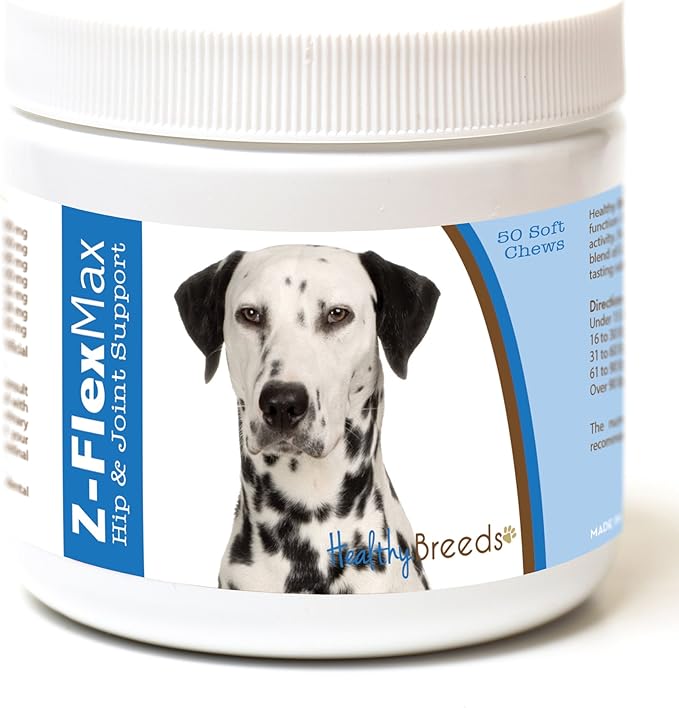 Healthy Breeds Dalmatian Z-Flex Max Hip and Joint Soft Chews 50 Count