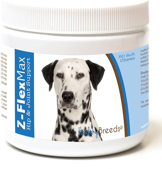Healthy Breeds Dalmatian Z-Flex Max Hip and Joint Soft Chews 50 Count