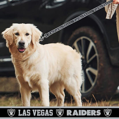 NFL PET Leash Las Vegas Raiders Dog Leash, Small Football Team Leash for Dogs & Cats. A Shiny & Colorful Cat Leash & Dog Leash Licensed by The NFL