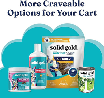 Solid Gold Nutrientboost Fit and Fabulous Dog Food - Dry Dog Food for Weight Control - Digestive Probiotics for Dogs - Grain & Gluten Free - High Fiber & Low Fat - Superfoods & Antioxidants - 22 LB