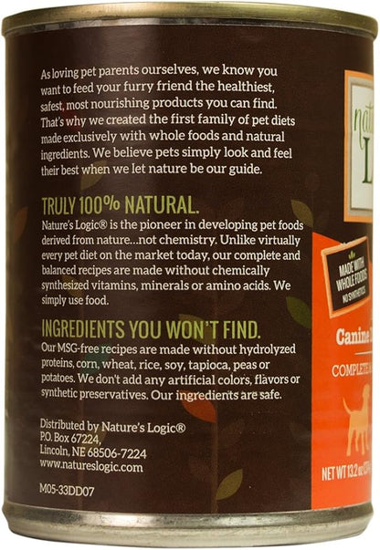 Natures Logic NL00104 Grain-Free Duck & Salmon Feast Wet Dog Food, One Size